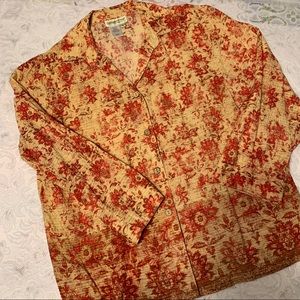 Coldwater Creek cotton shirt. 3/4 sleeves Small